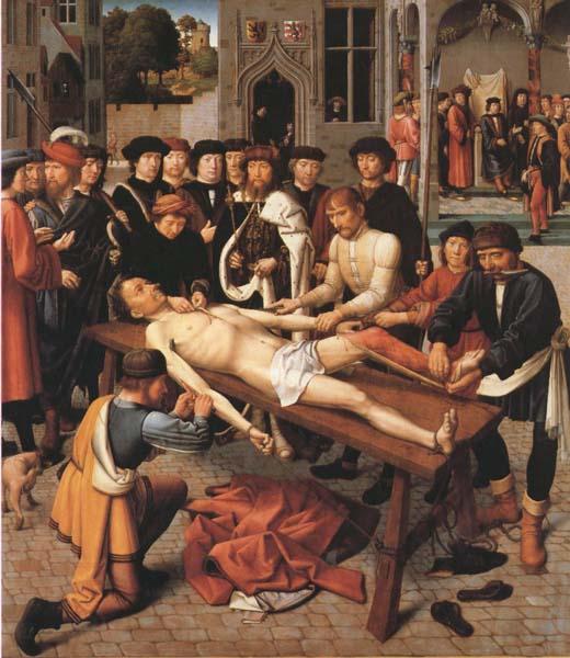 Gerard David The Flaying of the Corrupt Judge Sisamnes (mk45) oil painting picture